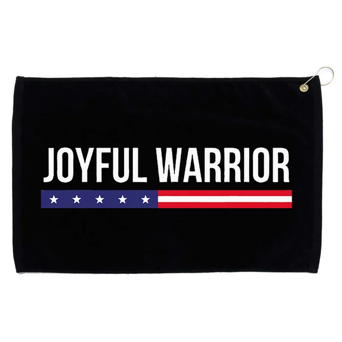 Joyful Warrior Funny Retro Inspired Quote Saying Gifts Grommeted Golf Towel