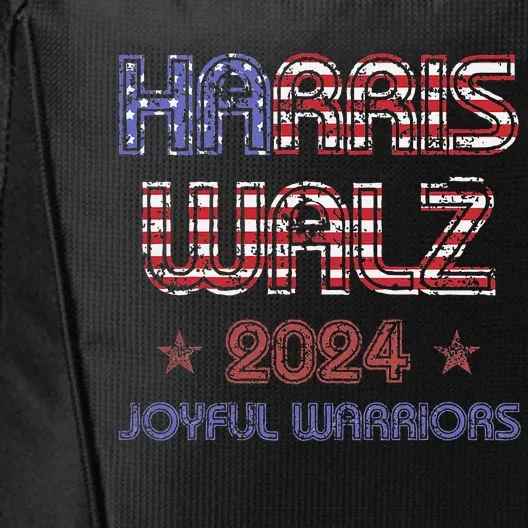 Joyful Warrior For Kamala Harris Tim Walz 2024 City Backpack