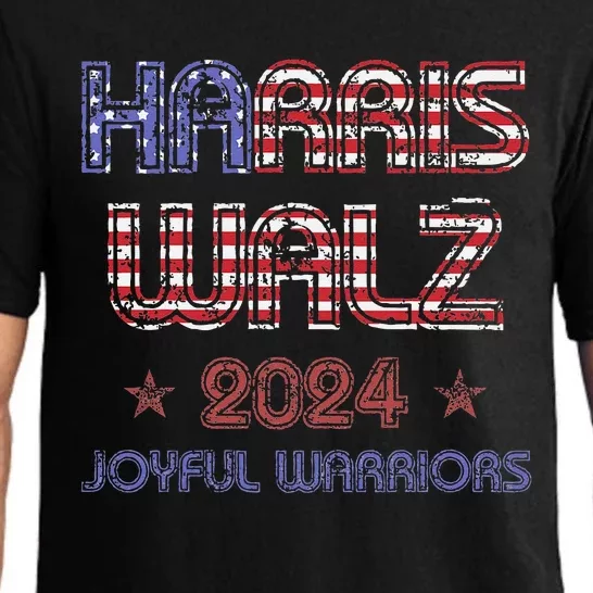 Joyful Warrior For Kamala Harris Tim Walz 2024 Pajama Set