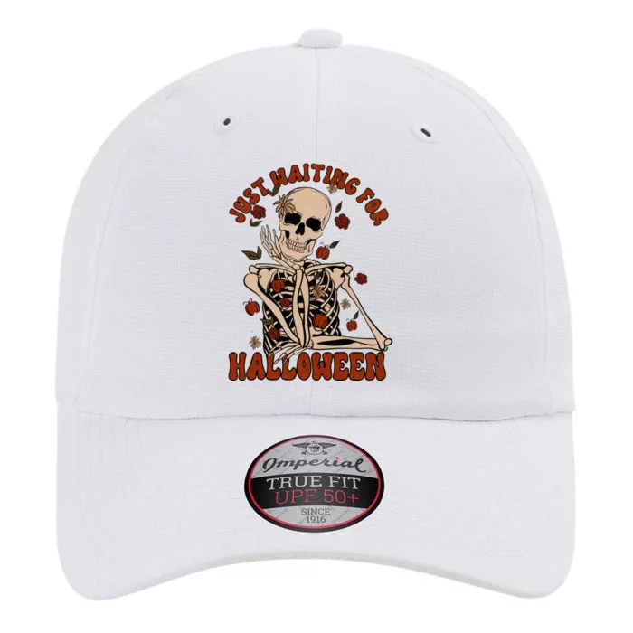 Just Waiting For Halloween Skeleton Fall Spooky The Original Performance Cap