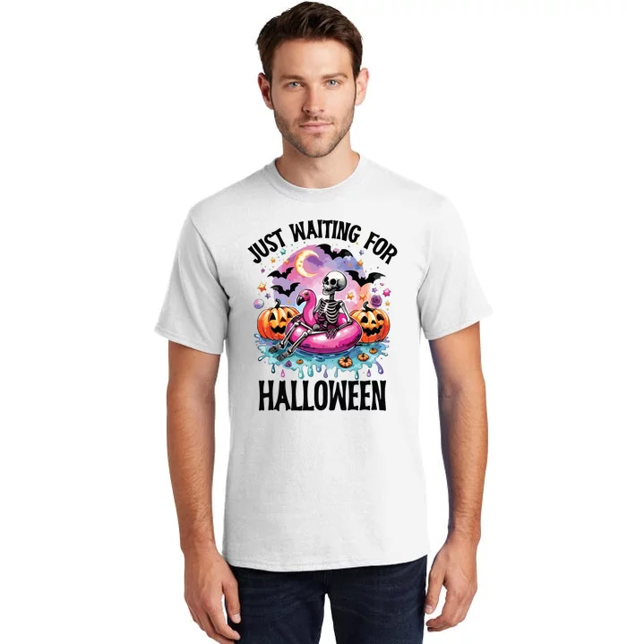 Just Waiting For Halloween Funny Halloween Tall T-Shirt