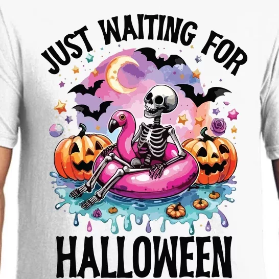 Just Waiting For Halloween Funny Halloween Pajama Set