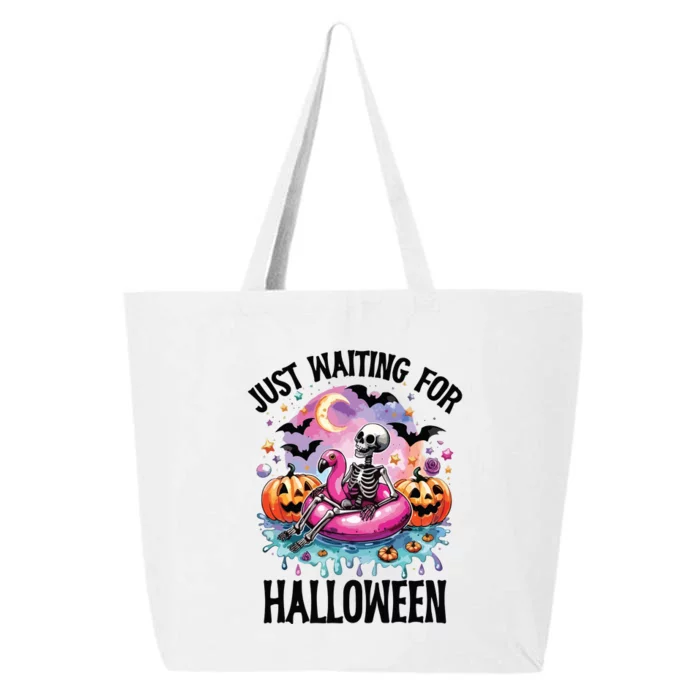 Just Waiting For Halloween Funny Halloween 25L Jumbo Tote