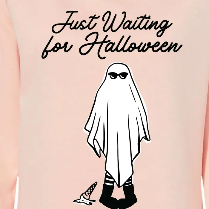 Just Waiting For Halloween Spooky Ghost Summer Halloween Womens California Wash Sweatshirt