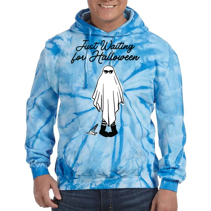 Just Waiting For Halloween Spooky Ghost Summer Halloween Tie Dye Hoodie