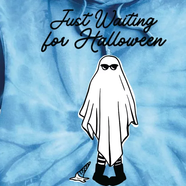 Just Waiting For Halloween Spooky Ghost Summer Halloween Tie Dye Hoodie