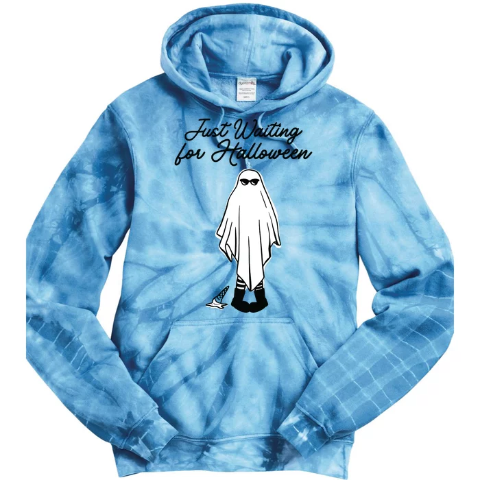 Just Waiting For Halloween Spooky Ghost Summer Halloween Tie Dye Hoodie