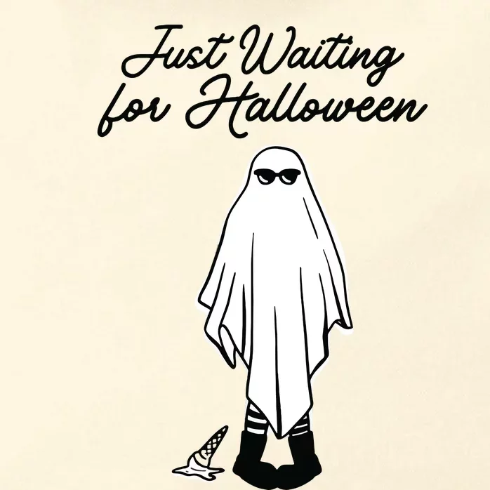 Just Waiting For Halloween Spooky Ghost Summer Halloween Zip Tote Bag