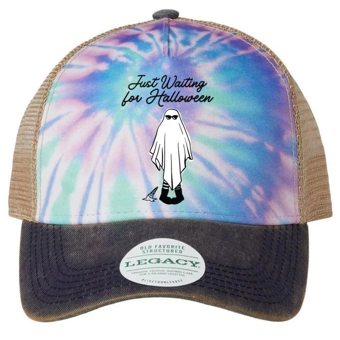 Just Waiting For Halloween Spooky Ghost Summer Halloween Legacy Tie Dye Trucker Hat