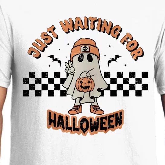 Just Waiting For Halloween Funny Ghost Ghoul Pajama Set