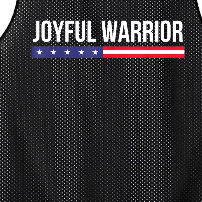 Joyful Warrior Funny Retro Inspired Quote Saying Gifts Mesh Reversible Basketball Jersey Tank