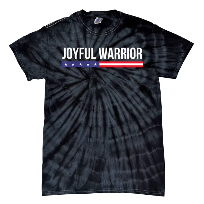 Joyful Warrior Funny Retro Inspired Quote Saying Gifts Tie-Dye T-Shirt