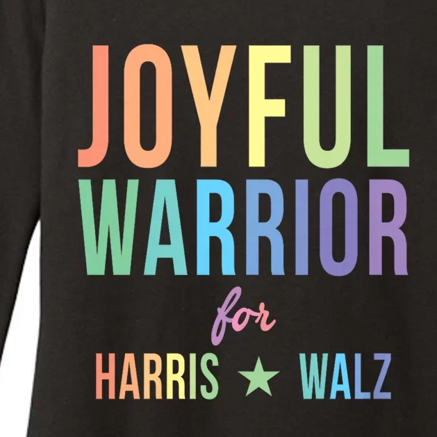 Joyful Warrior For Kamala Harris Tim Walz 2024 Womens CVC Long Sleeve Shirt