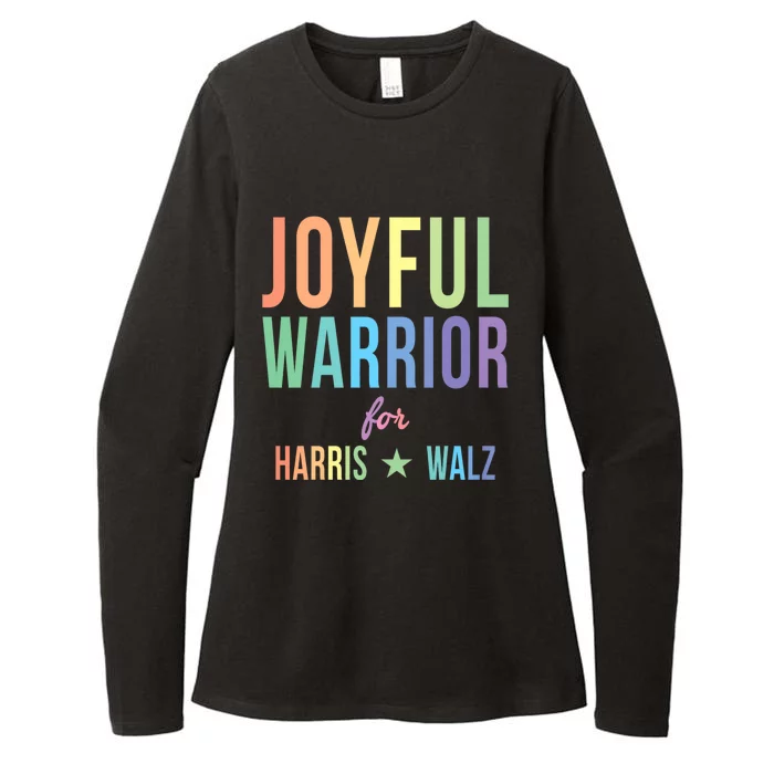 Joyful Warrior For Kamala Harris Tim Walz 2024 Womens CVC Long Sleeve Shirt