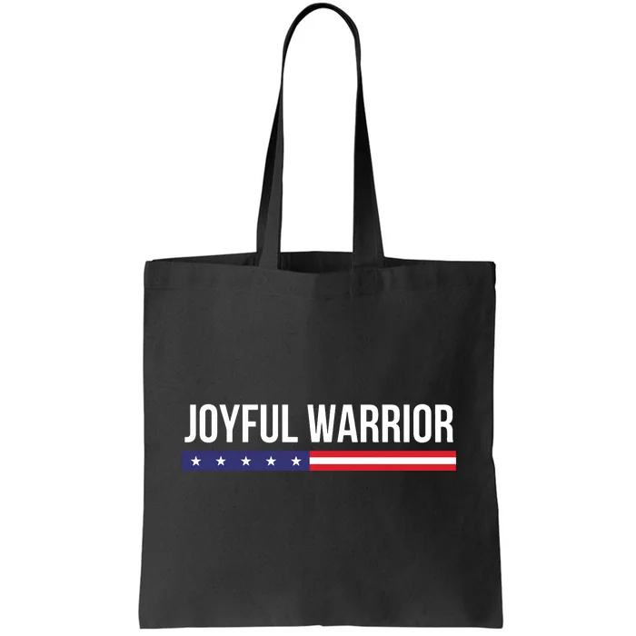 Joyful Warrior Funny Retro Inspired Quote Saying Gifts Tote Bag