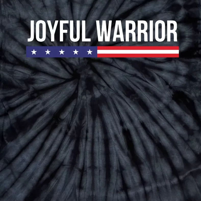 Joyful Warrior Funny Retro Inspired Quote Saying Gifts Tie-Dye T-Shirt