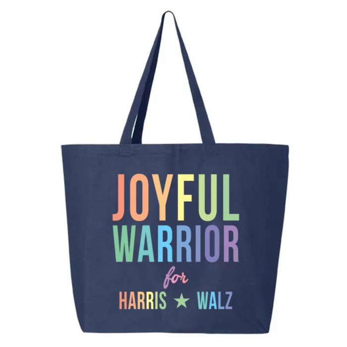 Joyful Warrior For Kamala Harris Tim Walz 2024 Gift 25L Jumbo Tote