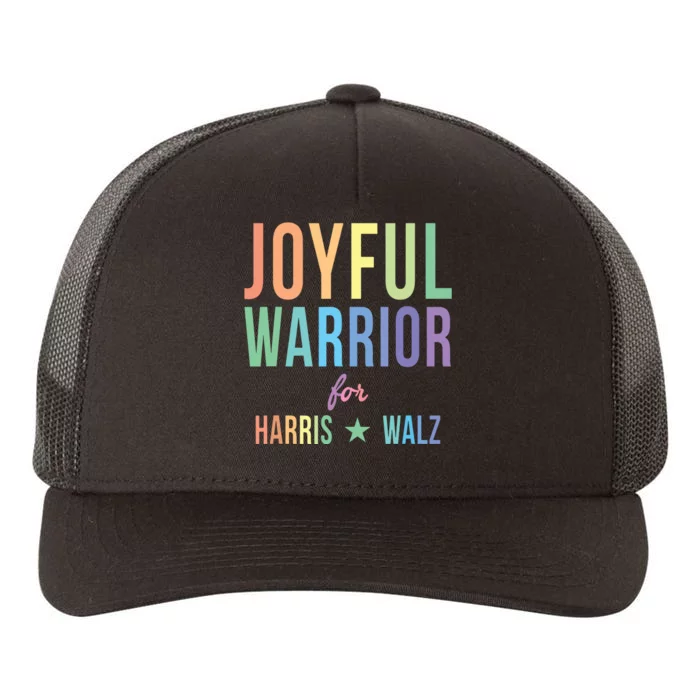 Joyful Warrior For Kamala Harris Tim Walz 2024 Yupoong Adult 5-Panel Trucker Hat