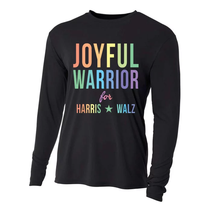 Joyful Warrior For Kamala Harris Tim Walz 2024 Cooling Performance Long Sleeve Crew