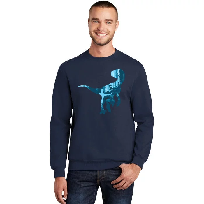 Jurassic World Fallen Kingdom: Blue Dinosaur Tee Tall Sweatshirt