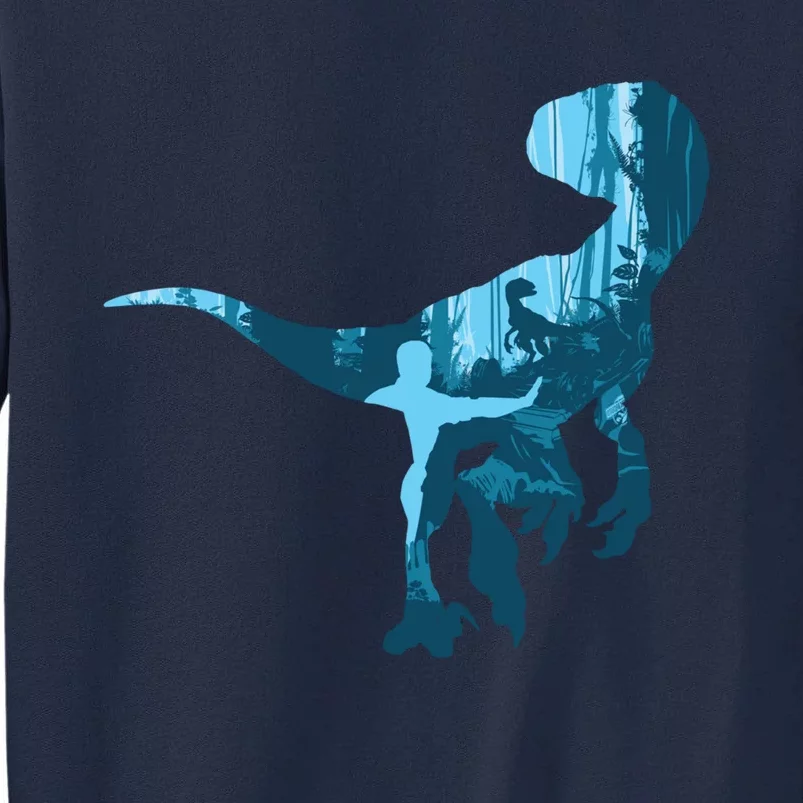 Jurassic World Fallen Kingdom: Blue Dinosaur Tee Tall Sweatshirt