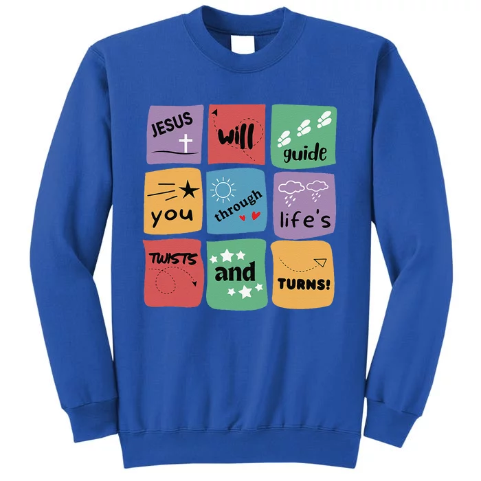 Jesus Will Guide You Through Lifes Twists And Turns VBS Crew Sweatshirt