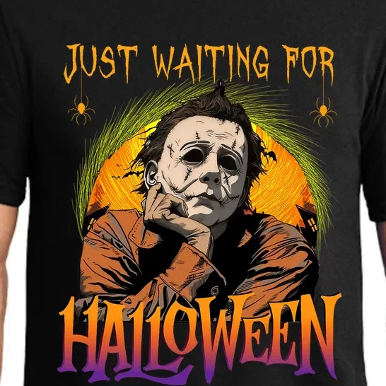 Just Waiting Halloween Horror Character Scary Movie Pajama Set