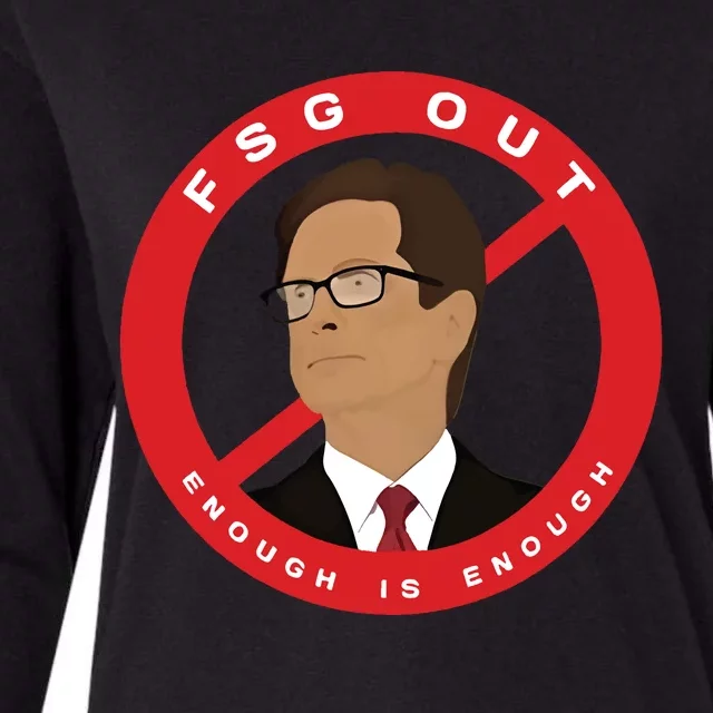 John W Henry Fsg Out Enough Is Enough Womens Cotton Relaxed Long Sleeve T-Shirt