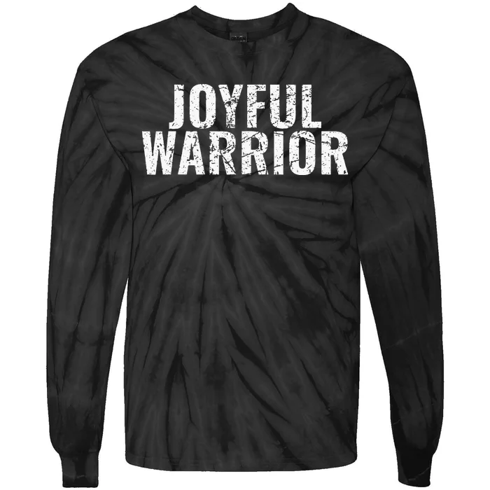 Joyful Warrior Harris Walz 2024 Tie-Dye Long Sleeve Shirt