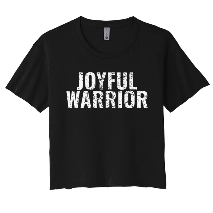 Joyful Warrior Harris Walz 2024 Women's Crop Top Tee