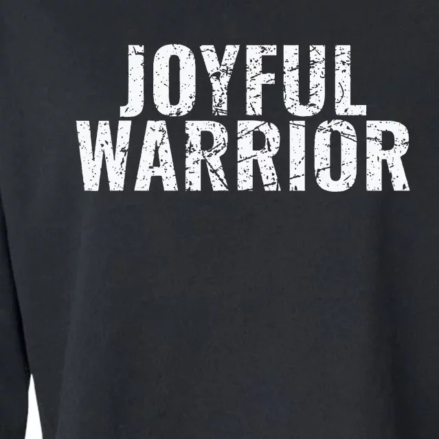 Joyful Warrior Harris Walz 2024 Cropped Pullover Crew