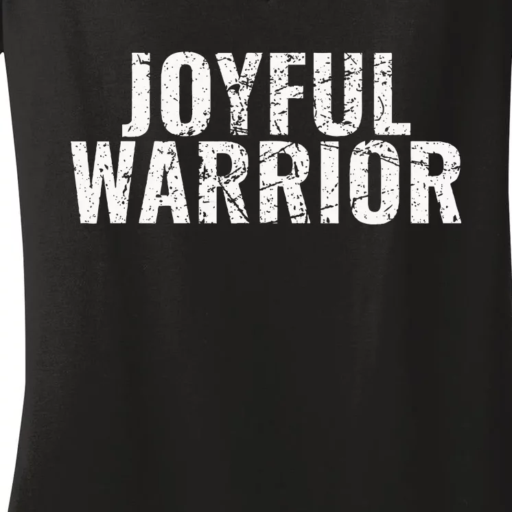 Joyful Warrior Harris Walz 2024 Women's V-Neck T-Shirt