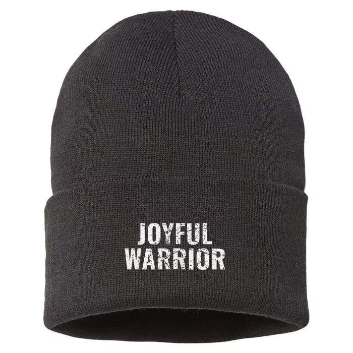 Joyful Warrior Harris Walz 2024 Sustainable Knit Beanie