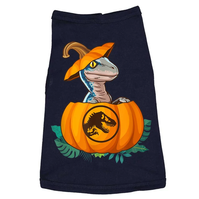 Jurassic World Halloween Dinosaur Pumpkin Logo Doggie Tank