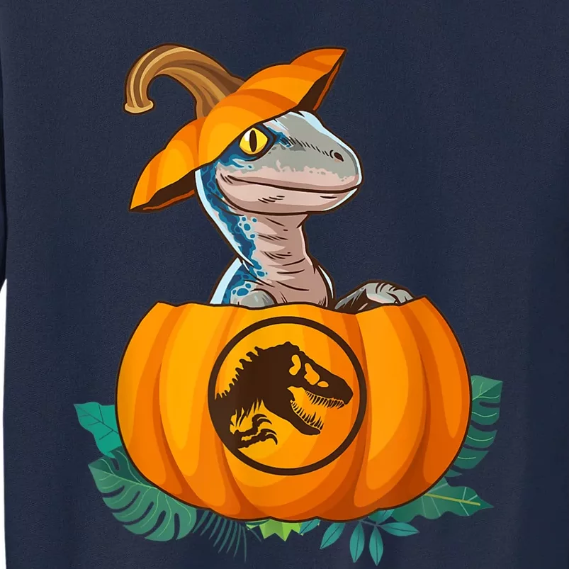 Jurassic World Halloween Dinosaur Pumpkin Logo Tall Sweatshirt