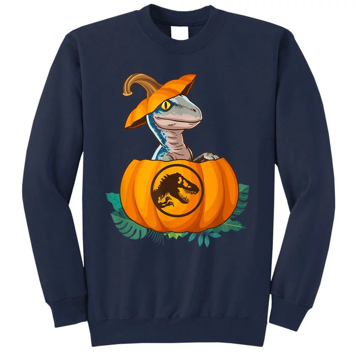 Jurassic World Halloween Dinosaur Pumpkin Logo Tall Sweatshirt