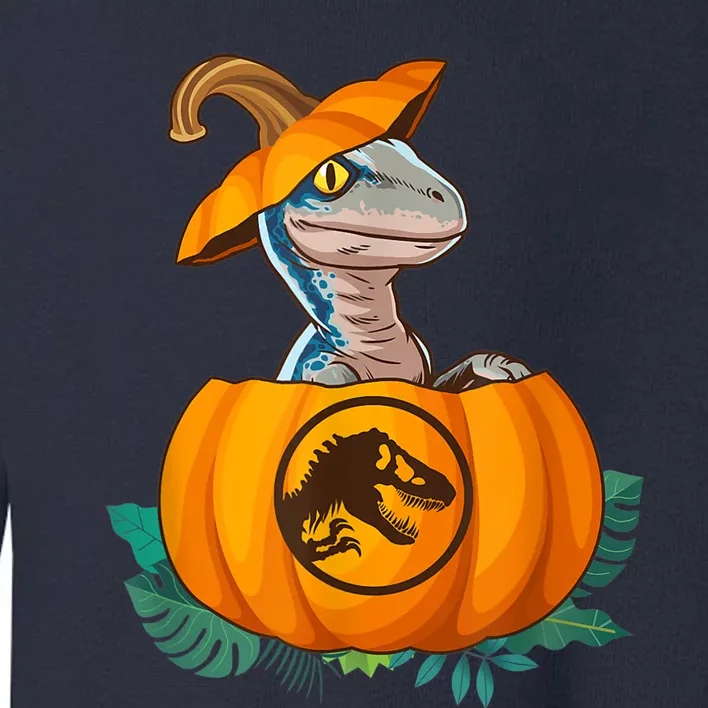 Jurassic World Halloween Dinosaur Pumpkin Logo Toddler Sweatshirt