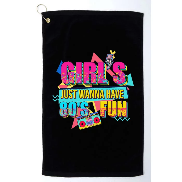 Just Wanna Have Fun Nostalgia 1980s Platinum Collection Golf Towel