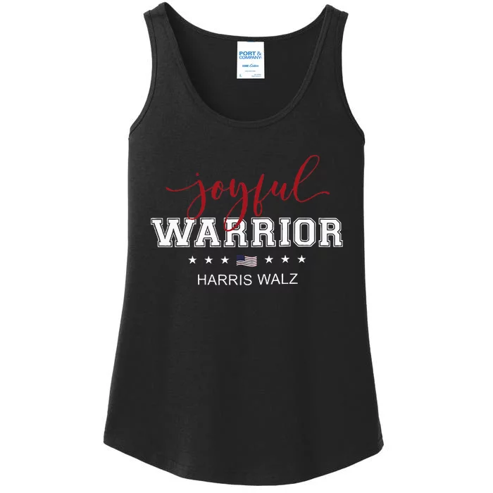 Joyful Warrior Harris Walz 2024 Ladies Essential Tank