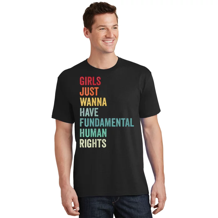 Just Wanna Have Fun Damental Human Rights Vintage T-Shirt