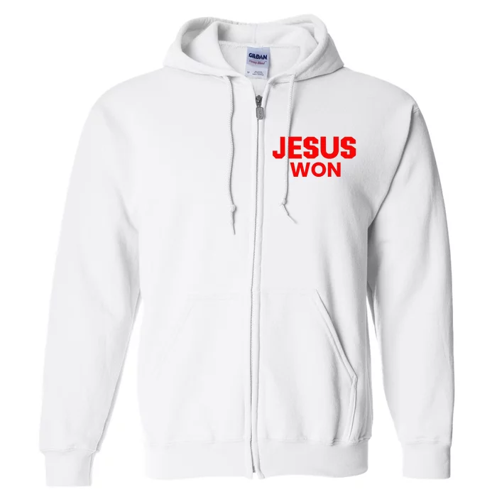 Jesus Won Full Zip Hoodie