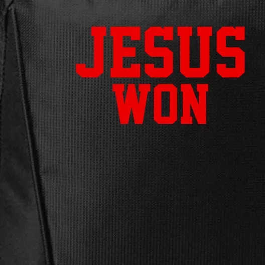 Jesus Won Front And Back Front & Back City Backpack