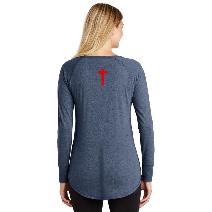 Jesus Won Front And Back Front & Back Women's Perfect Tri Tunic Long Sleeve Shirt