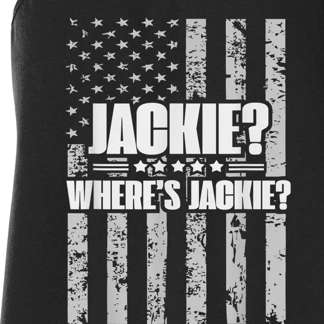 Jackie? Where's Jackie? Women's Racerback Tank