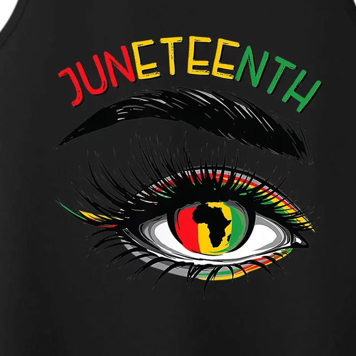 Juneteenth Wo Juneteenth African American Performance Tank