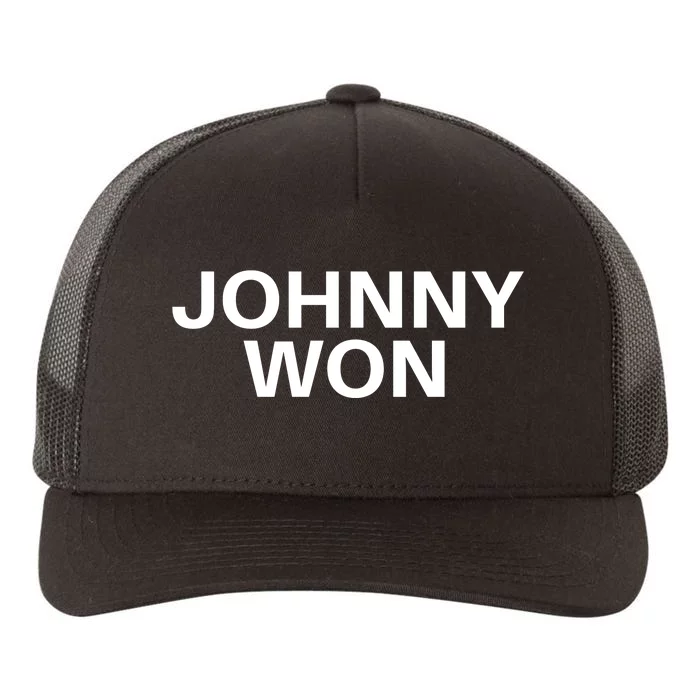 Johnny Won Justice For Johnny Depp Yupoong Adult 5-Panel Trucker Hat