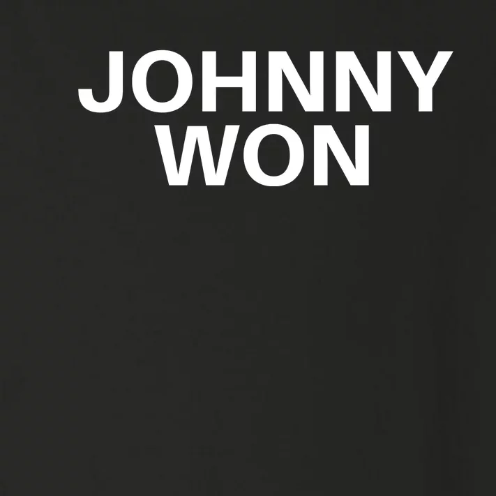 Johnny Won Justice For Johnny Depp Toddler Long Sleeve Shirt