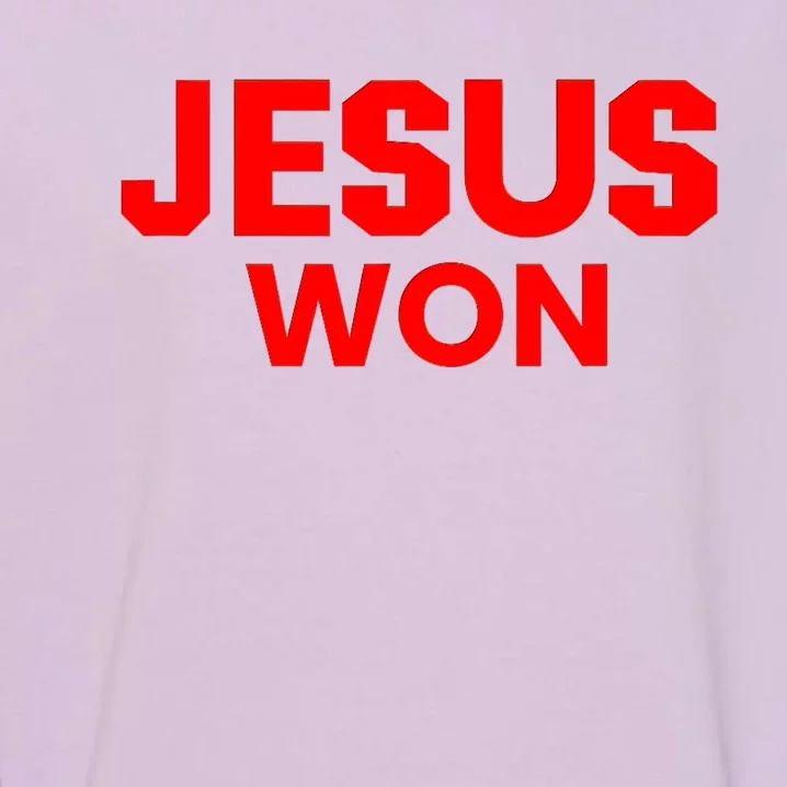 Jesus Won Garment-Dyed Sweatshirt