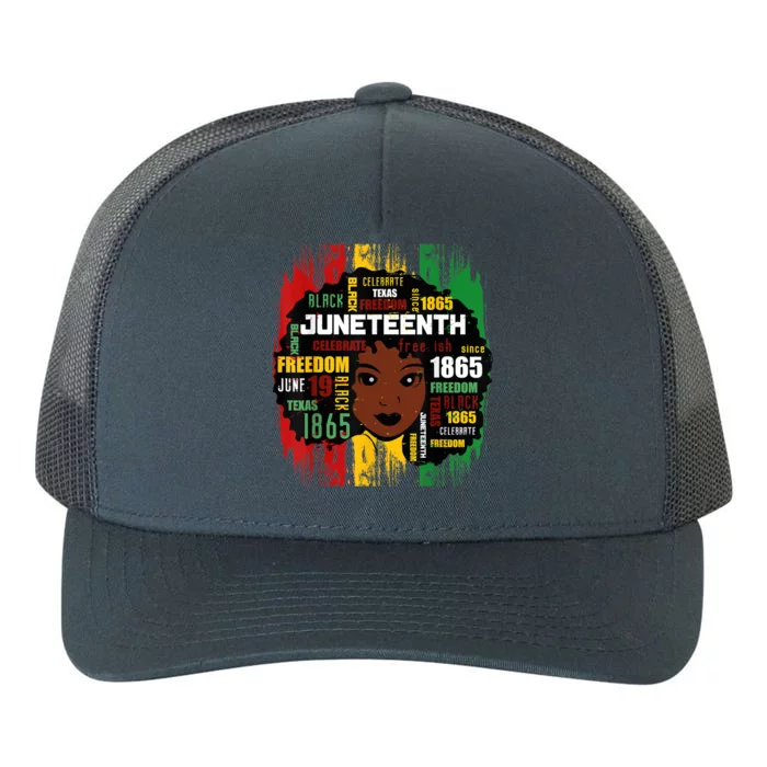 Juneteenth Women Juneteenth Shirts African American Yupoong Adult 5-Panel Trucker Hat