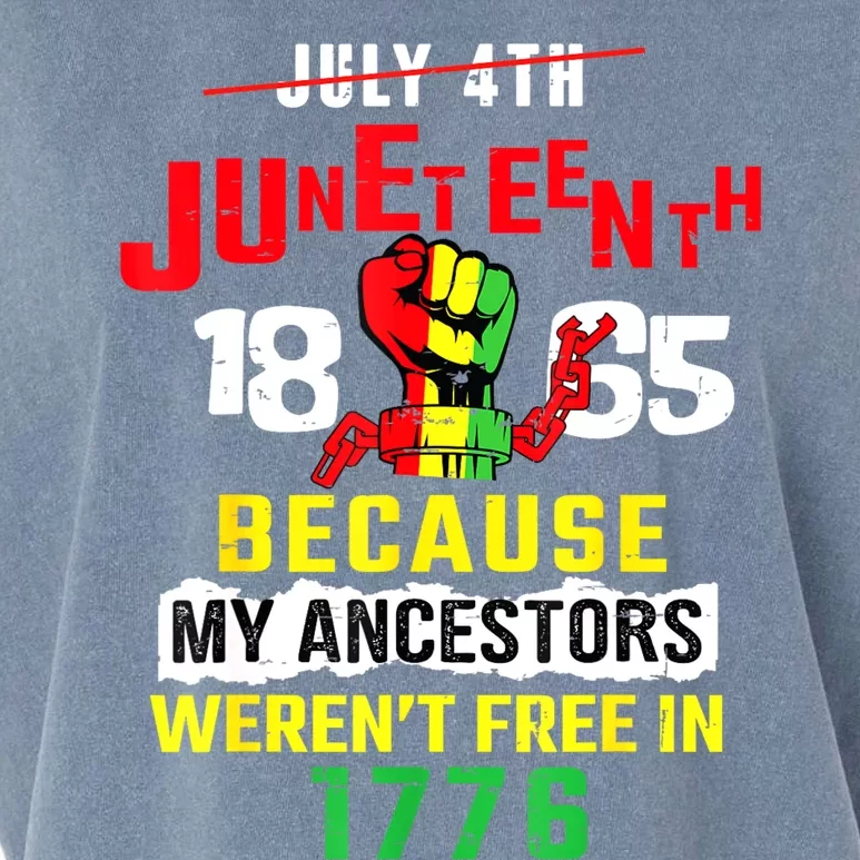 Juneteenth Women Juneteenth Shirts African American Garment-Dyed Women's Muscle Tee